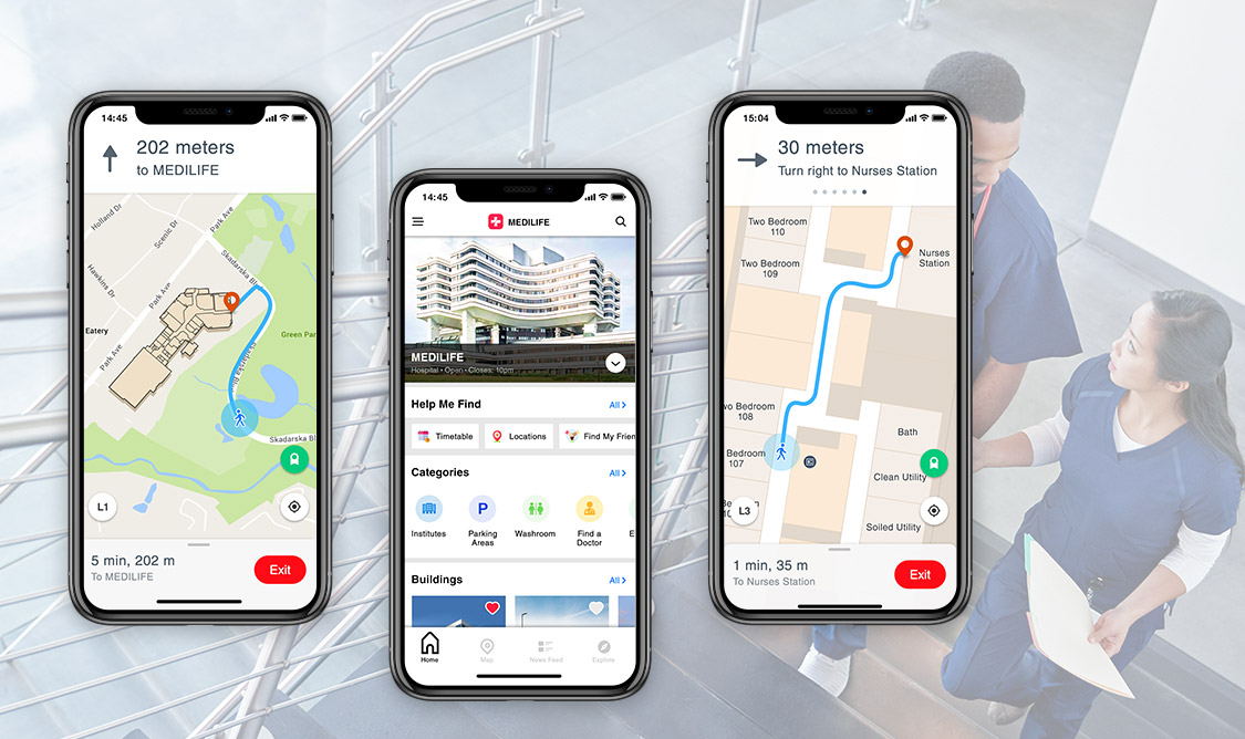 indoor navigation apps for hospitals 