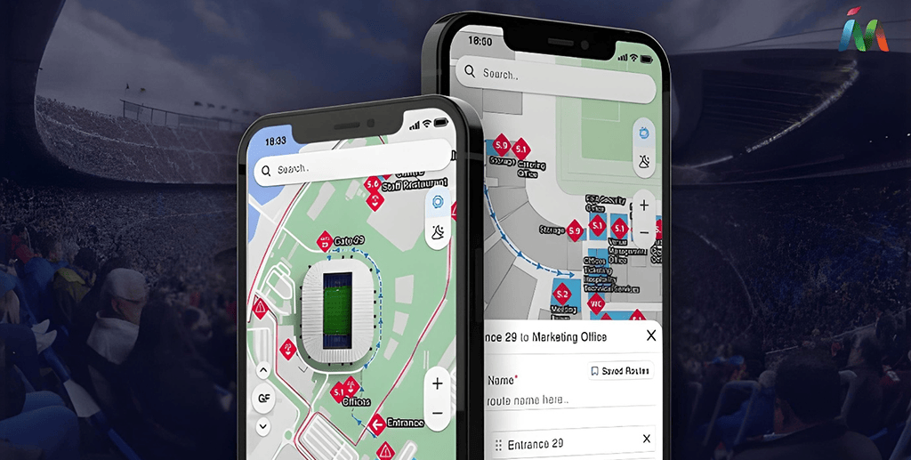 In-stadium QR code advertising